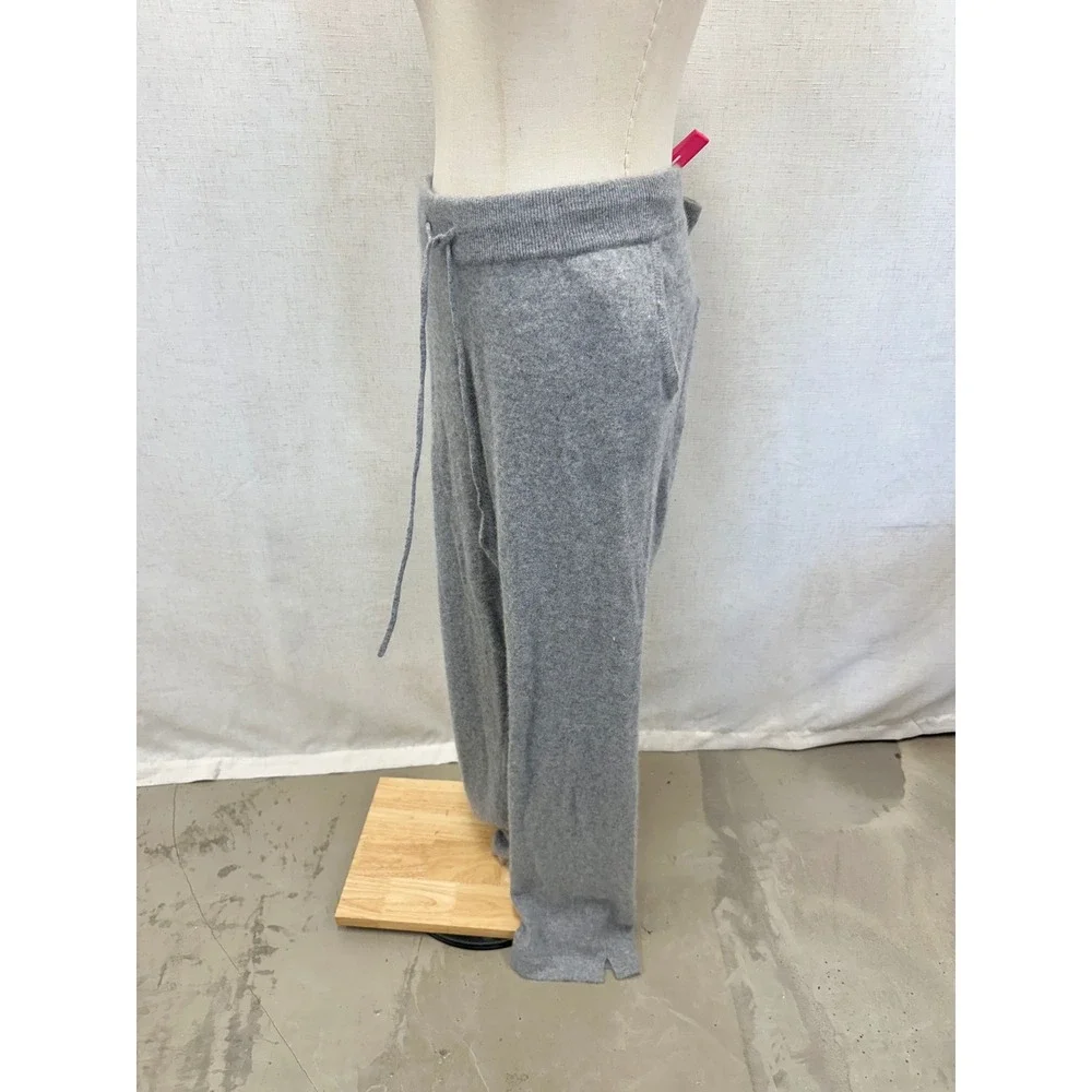 Quince Grey Cashmere Straight Leg‎ Pants Size XL Lounge Minimalist Luxury